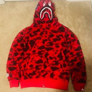Red bape hoodie